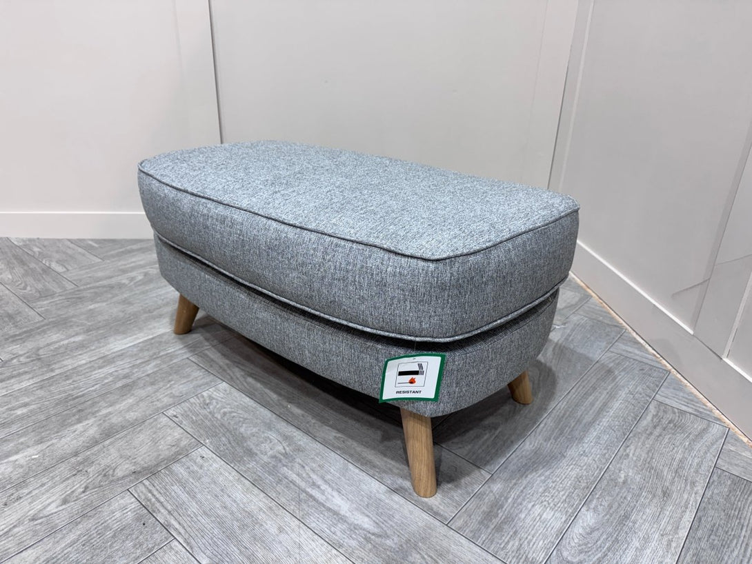 Barbican Rectangular Footstool, Connie Grey