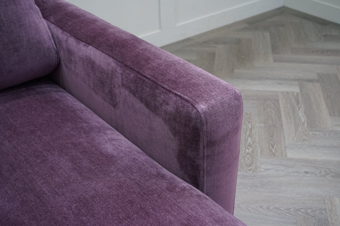 Barbican RHF Chaise Sofa Bed with Storage, Plush Chenille Auburn