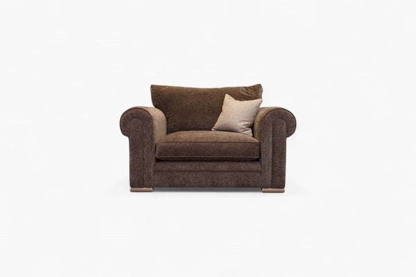 Bardot Large Cuddle Chair, Chenille Chocolate