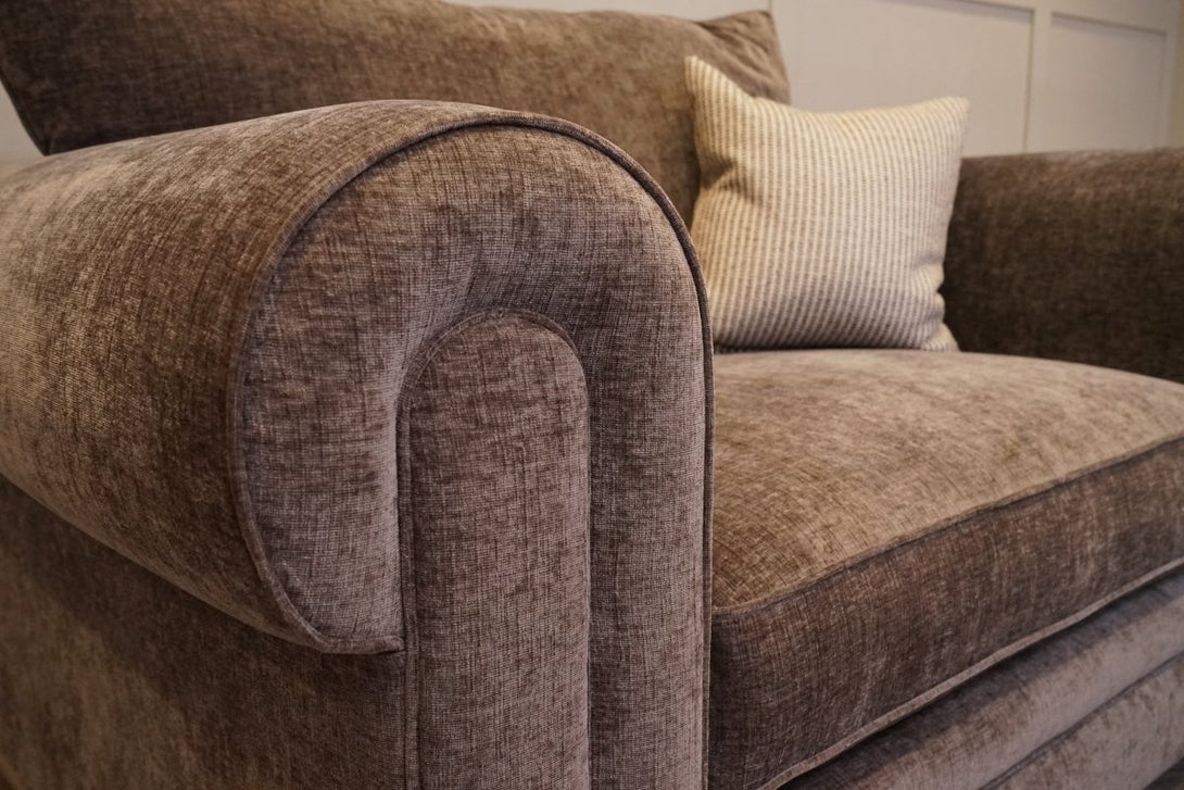 Bardot Large Cuddle Chair, Chenille Chocolate