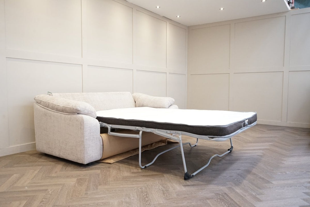 Barley 3 Seater Sofa Bed, Natural Weave