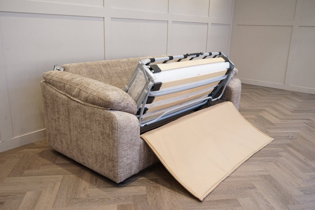 Barley 3 Seater Sofa Bed, Truffle Weave