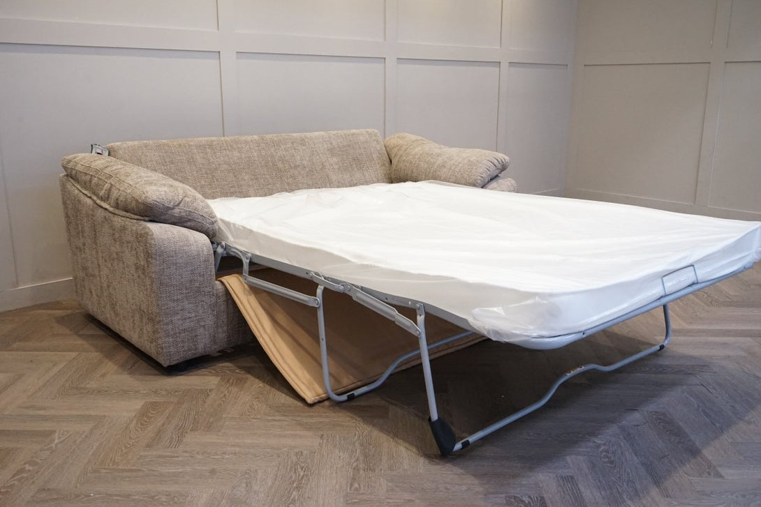Barley 3 Seater Sofa Bed, Truffle Weave