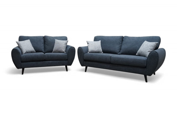 Bella 3 + 2 Seater Sofas, Graphite