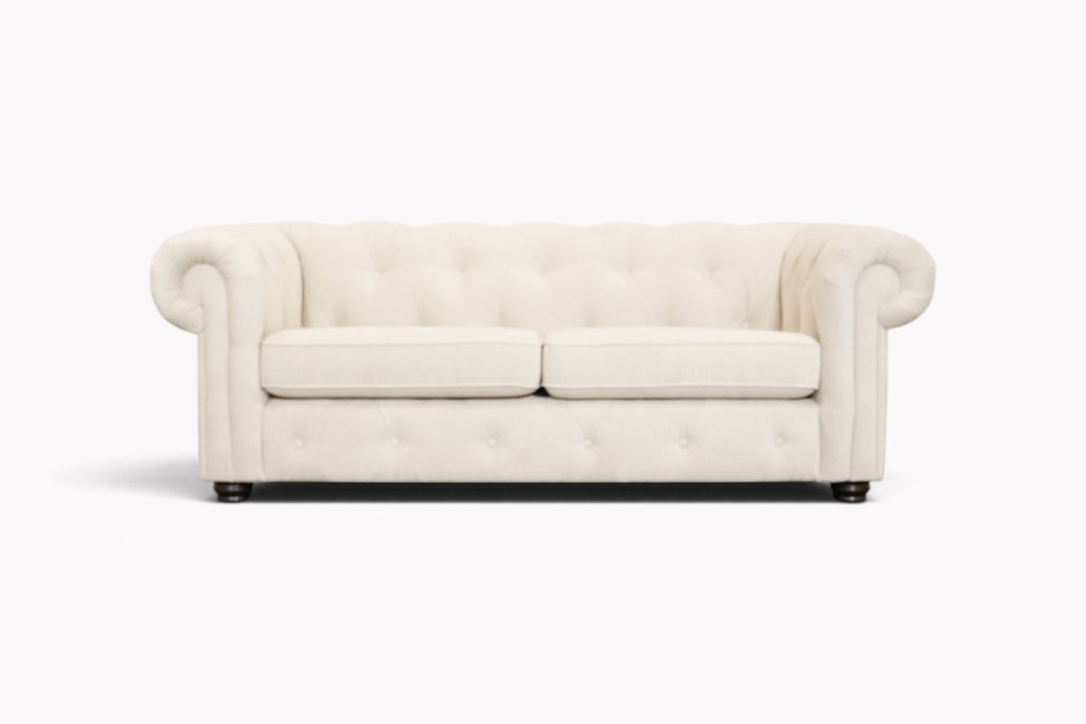 Bellaire 3 Seater Chesterfield Sofa, Plaza Silver