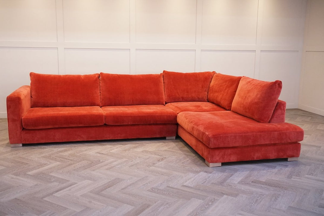 Belle Large Right Corner Sofa, Dusk Harissa