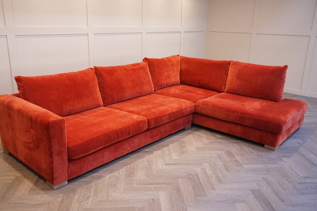 Belle Large Right Corner Sofa, Dusk Harissa