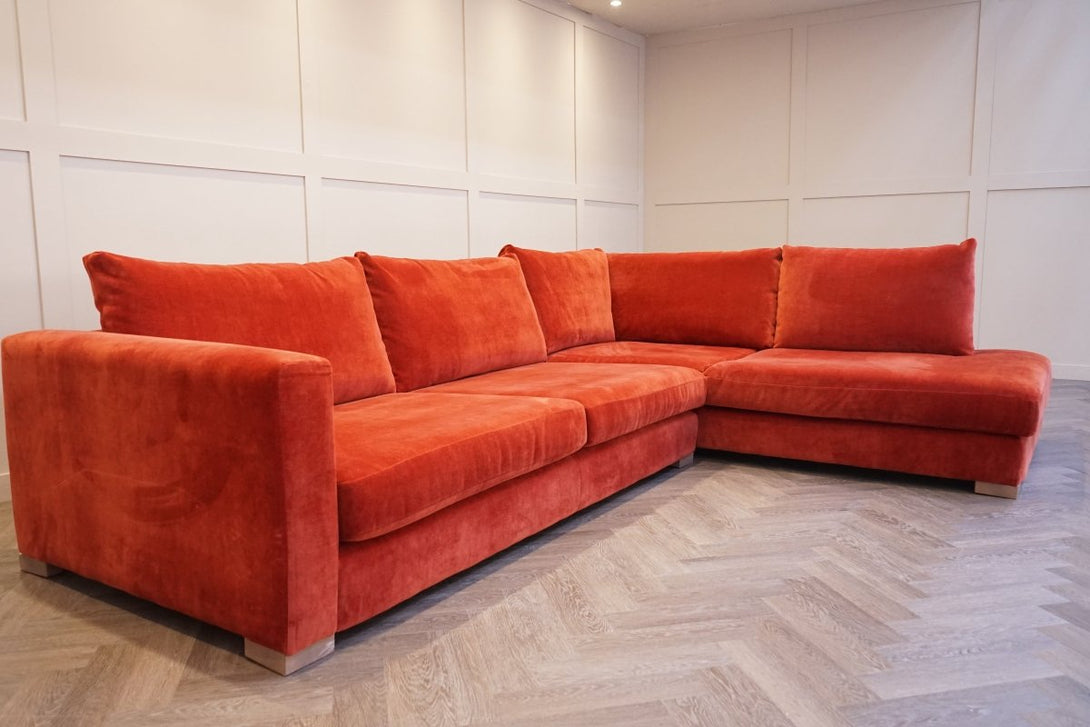 Belle Large Right Corner Sofa, Dusk Harissa
