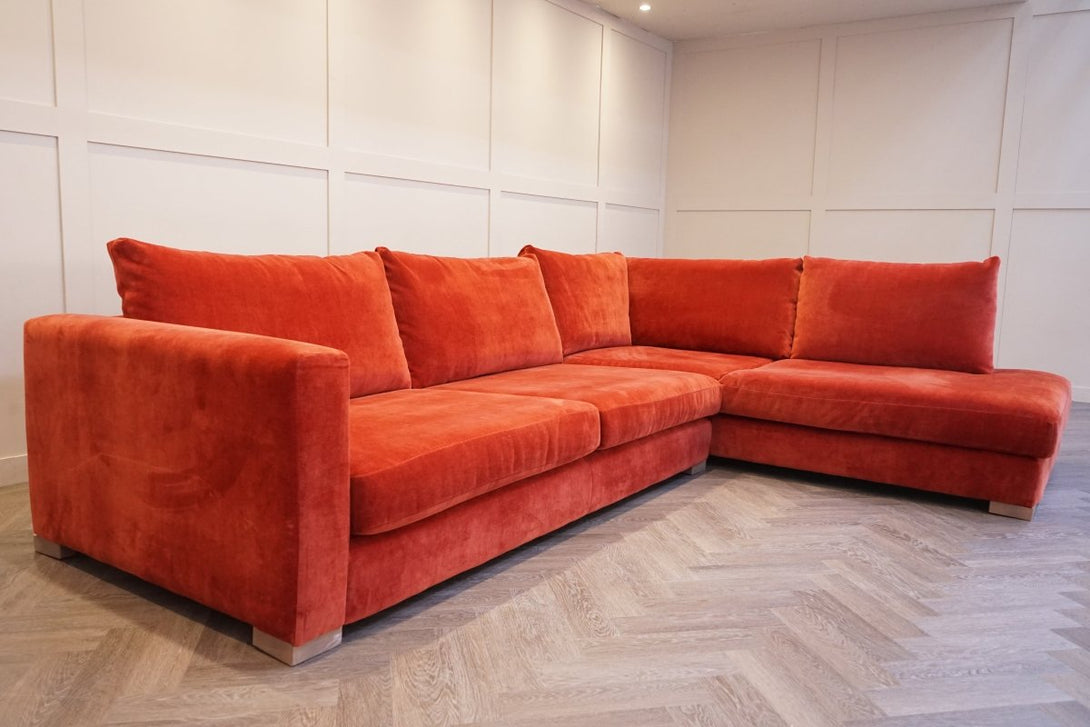 Belle Large Right Corner Sofa, Dusk Harissa