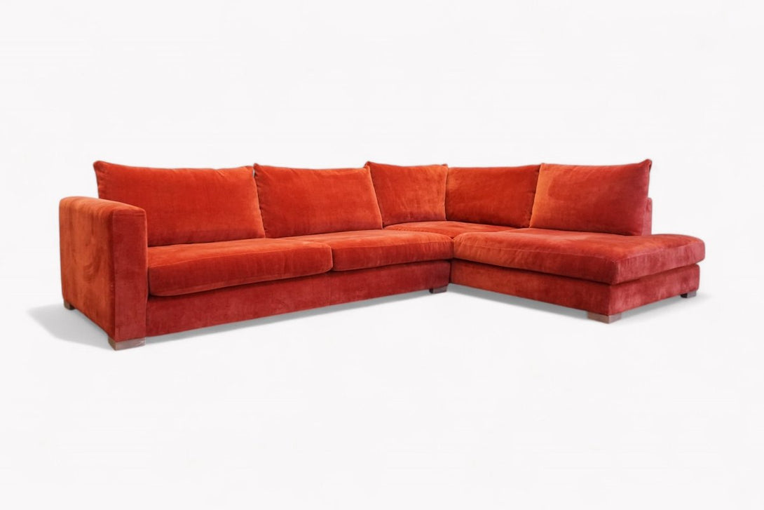 Belle Large Right Corner Sofa, Dusk Harissa