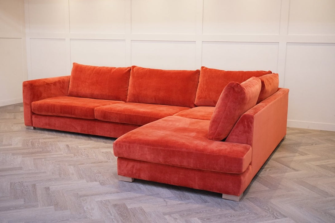 Belle Large Right Corner Sofa, Dusk Harissa