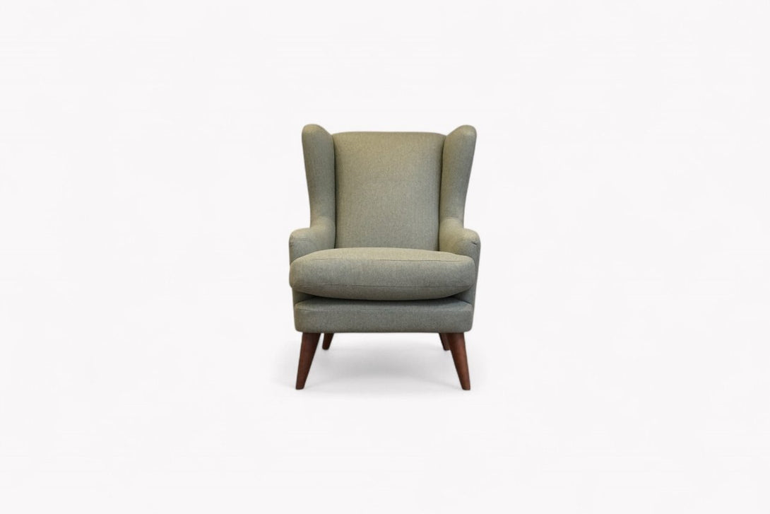 Bergen II Armchair, Brushed Tweed Green
