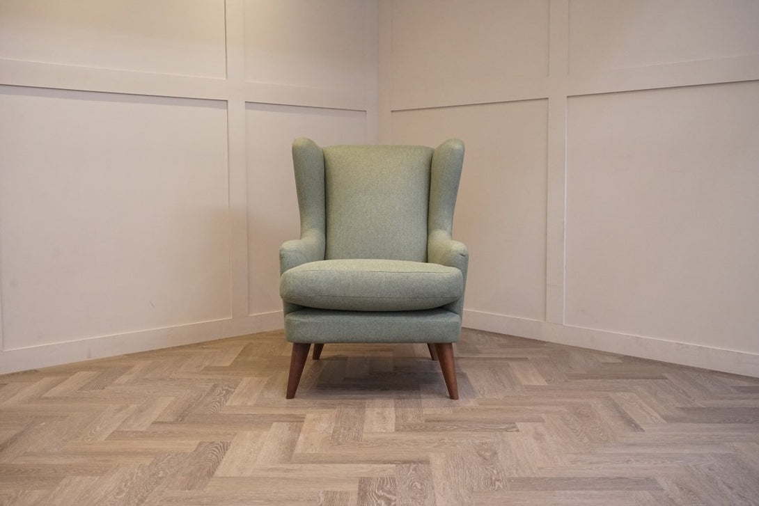 Bergen II Armchair, Brushed Tweed Green