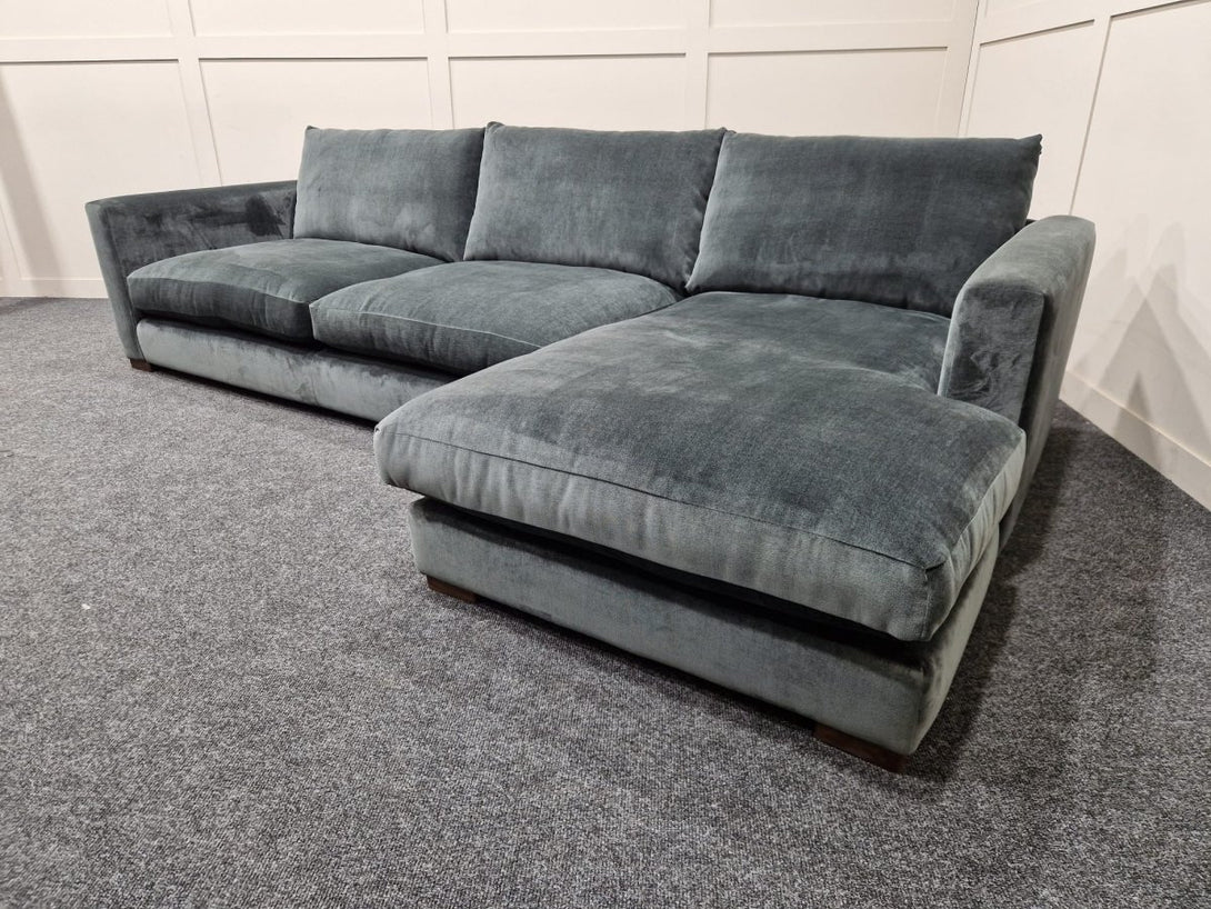 Bergen Large Right Hand Facing Chaise Sofa, Dusk Slate