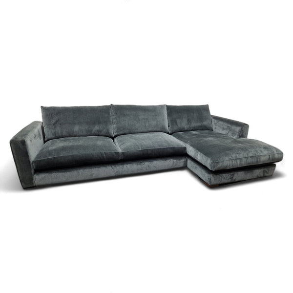 Bergen Large Right Hand Facing Chaise Sofa, Dusk Slate