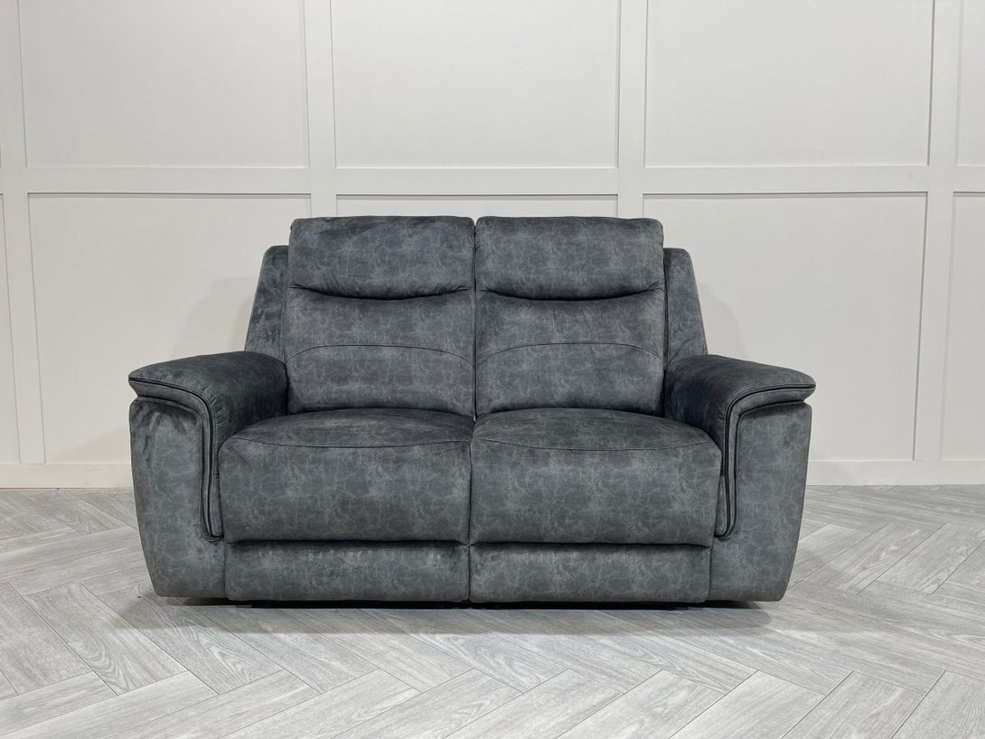 Berlin 3 Seater & 2 Seater Power Recliner Sofas, Dark Grey