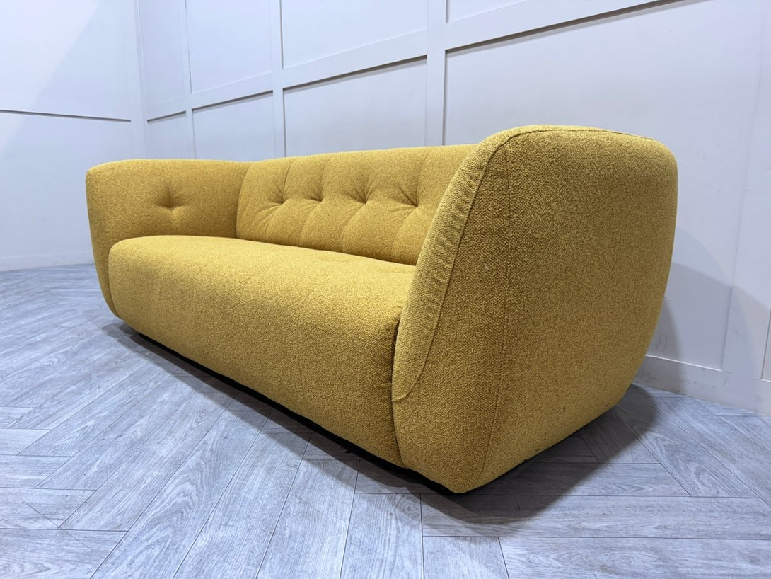 Bilbao Large 3 Seater Sofa, Bumblebee Yellow