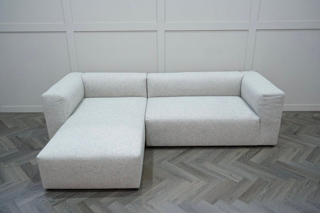 Bloc LHF Chaise End Sofa, Natural Fleck Weave