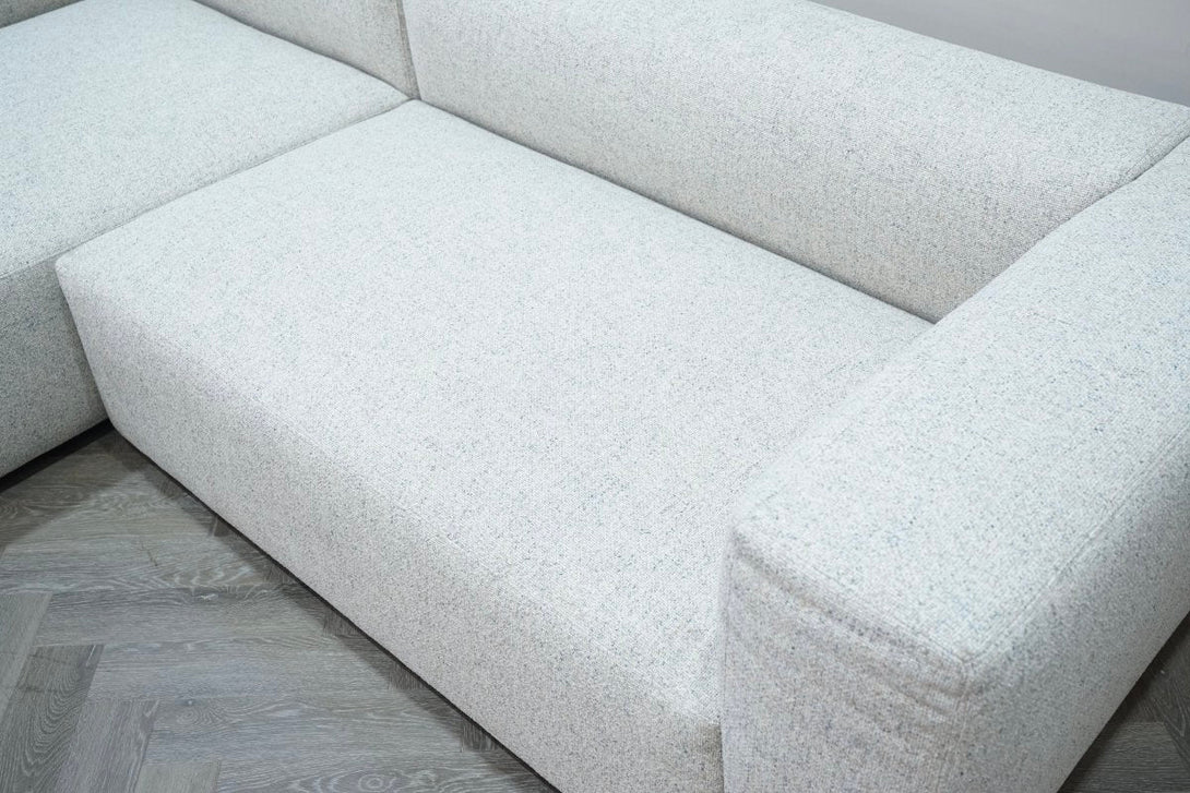 Bloc LHF Chaise End Sofa, Natural Fleck Weave