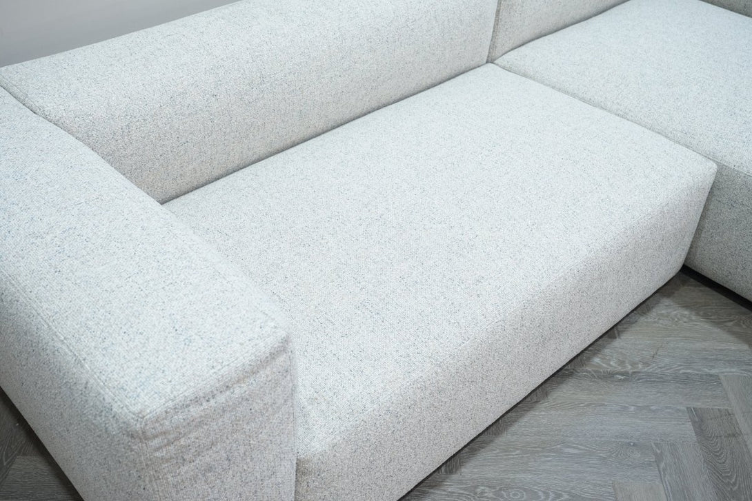 Bloc RHF Chaise End Sofa, Natural Fleck Weave