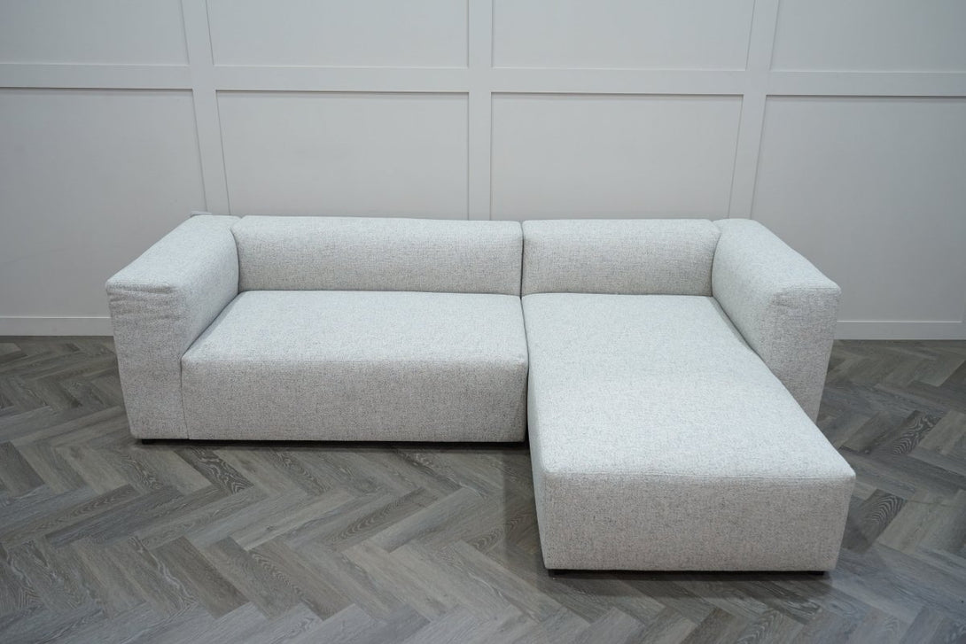 Bloc RHF Chaise End Sofa, Natural Fleck Weave