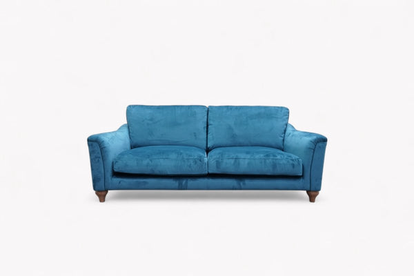 Bromley Grand 4 Seater Sofa, Smooth Velvet Pet Blue