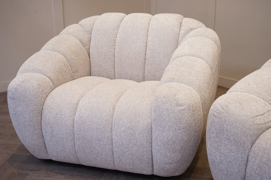 Bubble Large 3 Seater Sofa & Armchair, Cloudy Grey