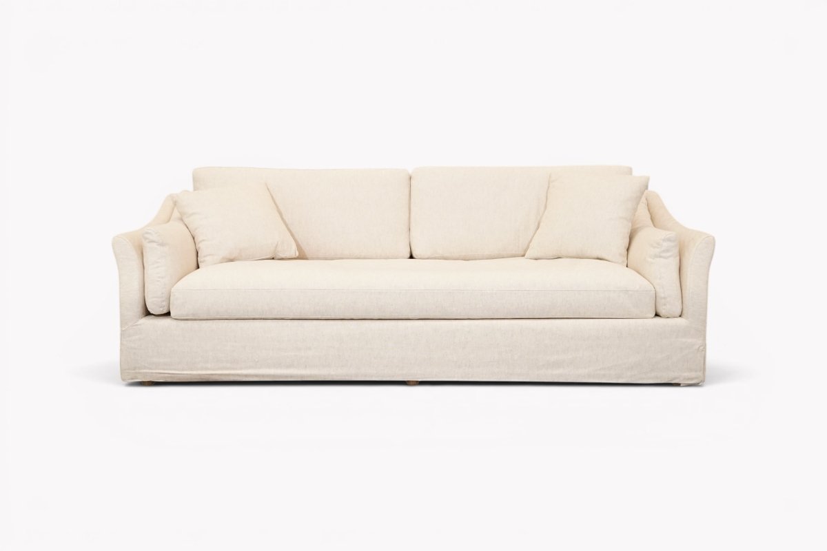 Bude Grand 4 Seater Sofa, Easy Clean Natural Linen