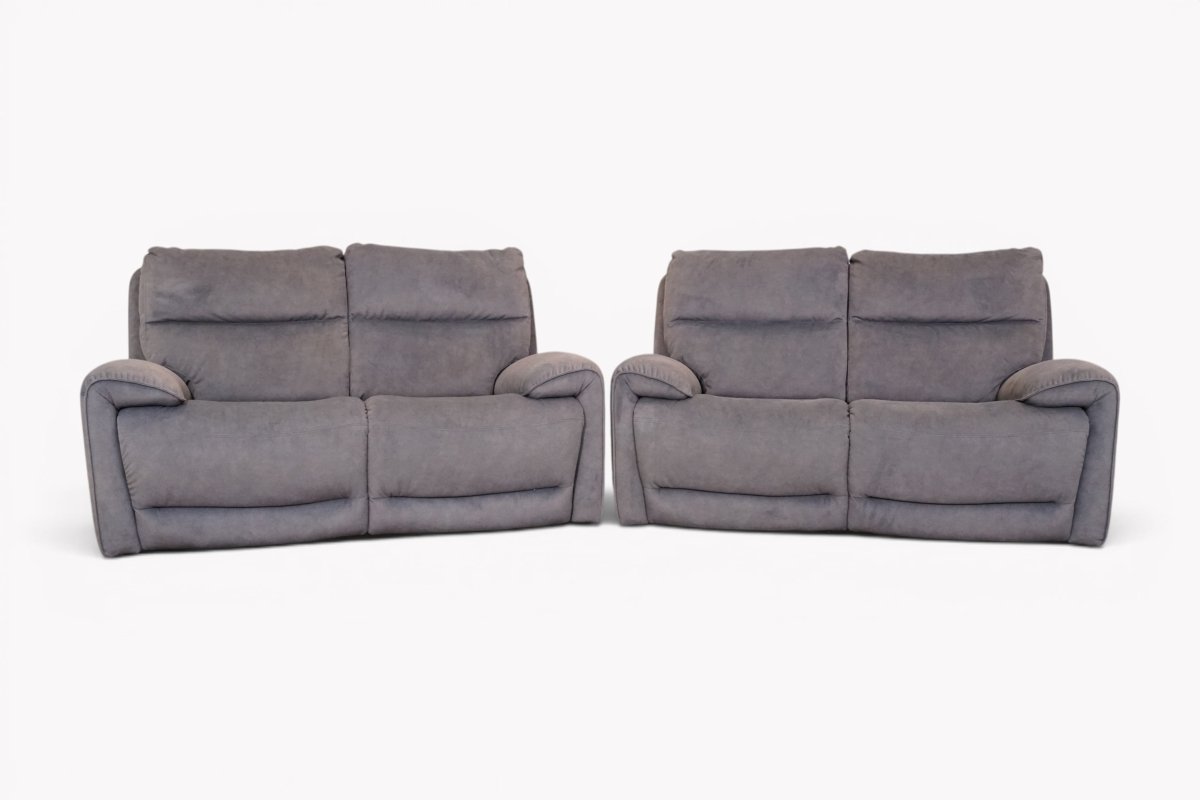 Caldbeck 2 x 2 Seater Power Reclining Sofas, Camelia Anthracite