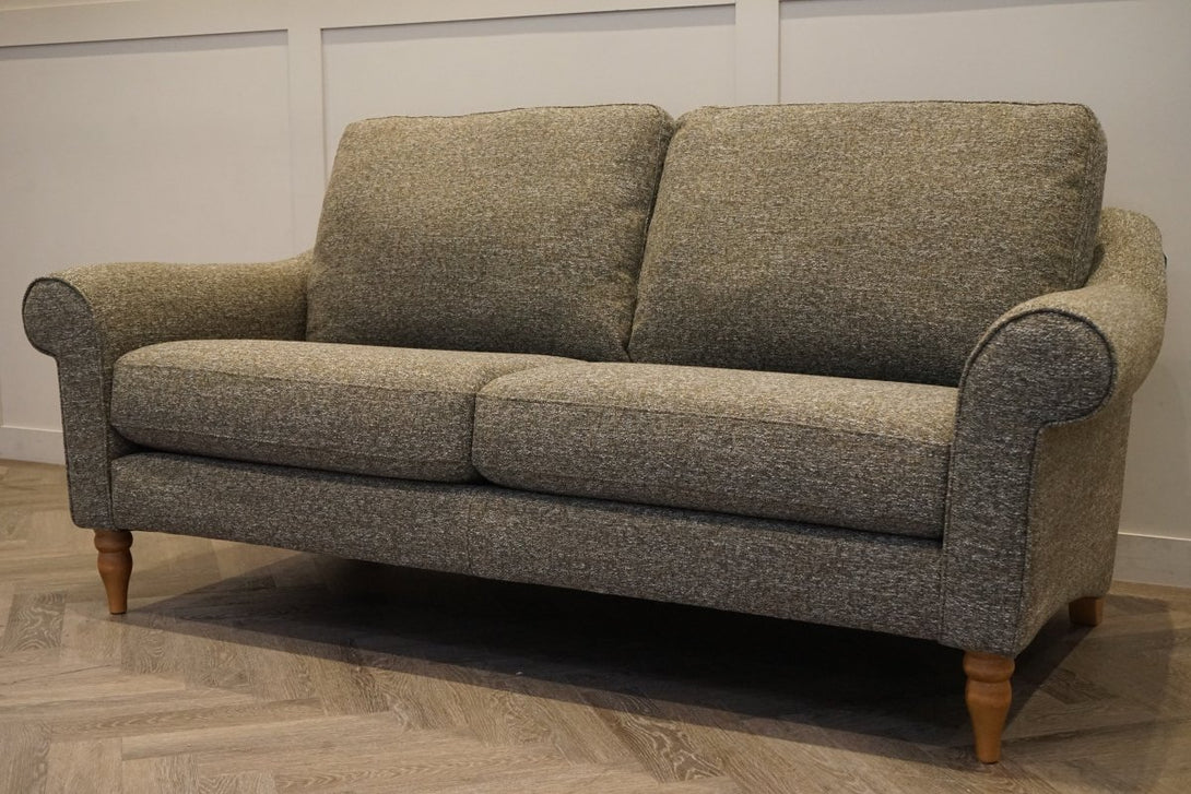 Camber Grand 4 Seater Seater Sofa, Tonal Weave Moss Green