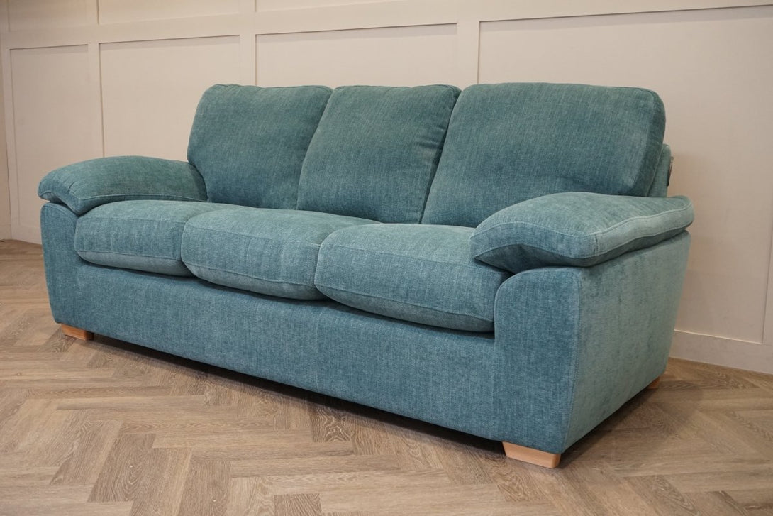 Camden Grand 4 Seater Sofa, Chenille Teal