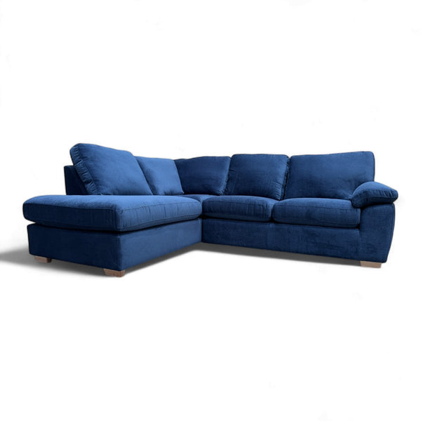 Camden LHF Corner End Chaise, Aquaclean Titan Navy