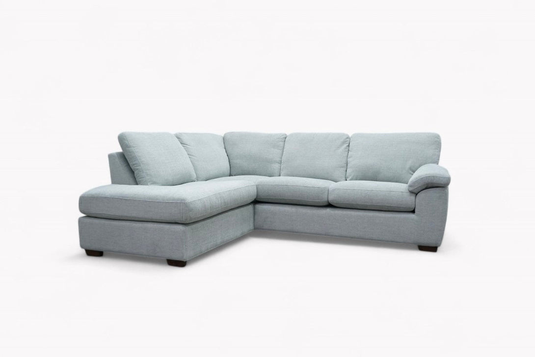 Camden LHF Corner End Chaise, Chunky Chenille Seagrass