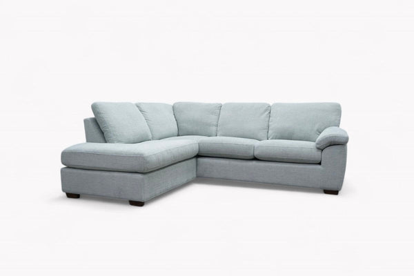 Camden LHF Corner End Chaise, Chunky Chenille Seagrass