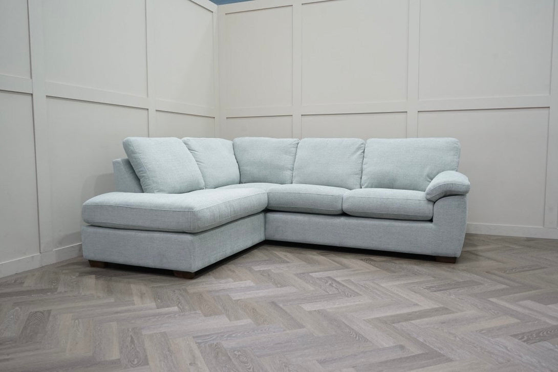 Camden LHF Corner End Chaise, Chunky Chenille Seagrass