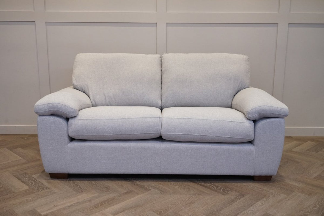 Camden Medium 2 Seater Sofa, Basket Weave Light Grey