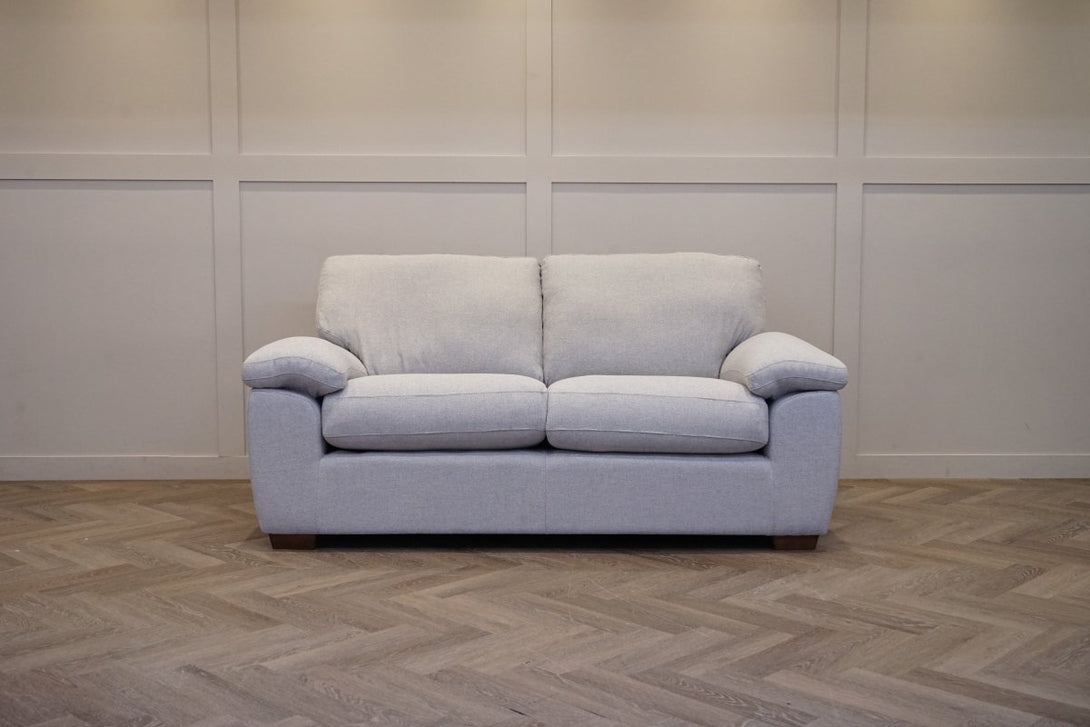 Camden Medium 2 Seater Sofa, Basket Weave Light Grey