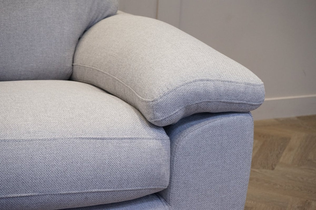 Camden Medium 2 Seater Sofa, Basket Weave Light Grey