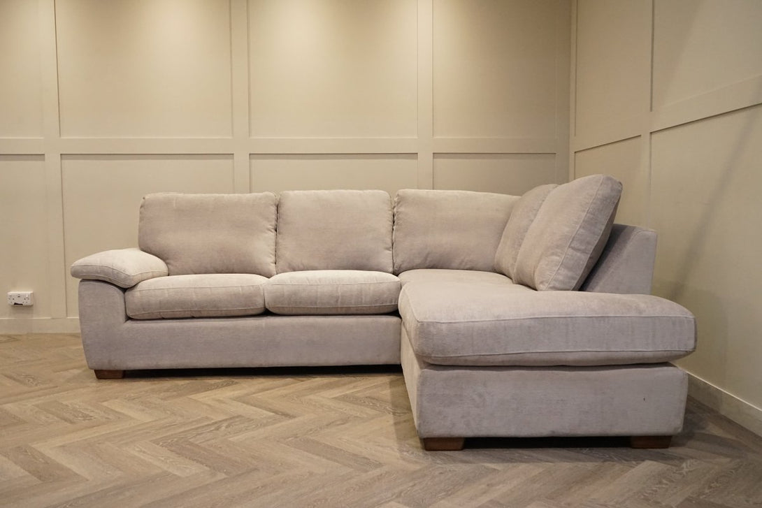 Camden RHF Corner End Chaise, Aquaclean Titan Smoke Grey