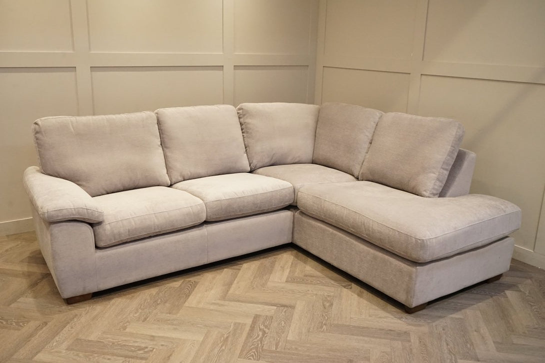 Camden RHF Corner End Chaise, Aquaclean Titan Smoke Grey