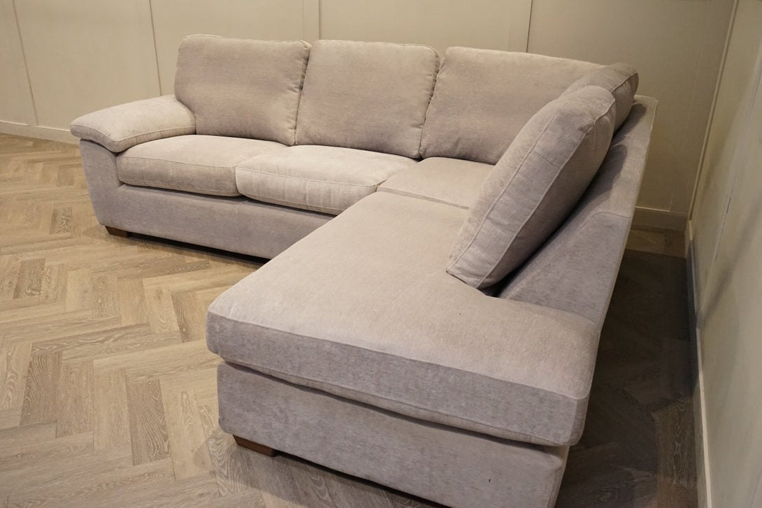 Camden RHF Corner End Chaise, Aquaclean Titan Smoke Grey