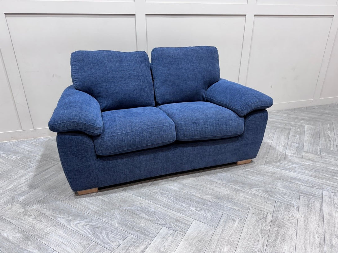 Camden Small 2 Seater Sofa, Chunky Chenille Navy