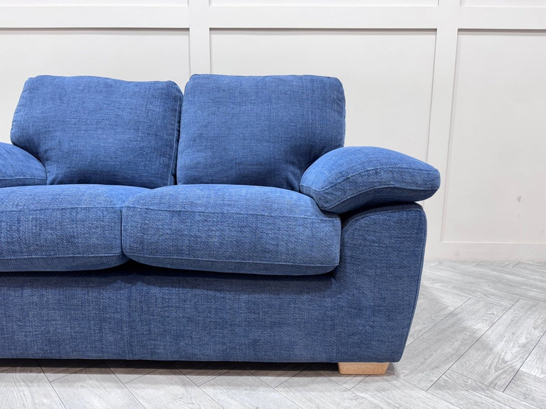 Camden Small 2 Seater Sofa, Chunky Chenille Navy