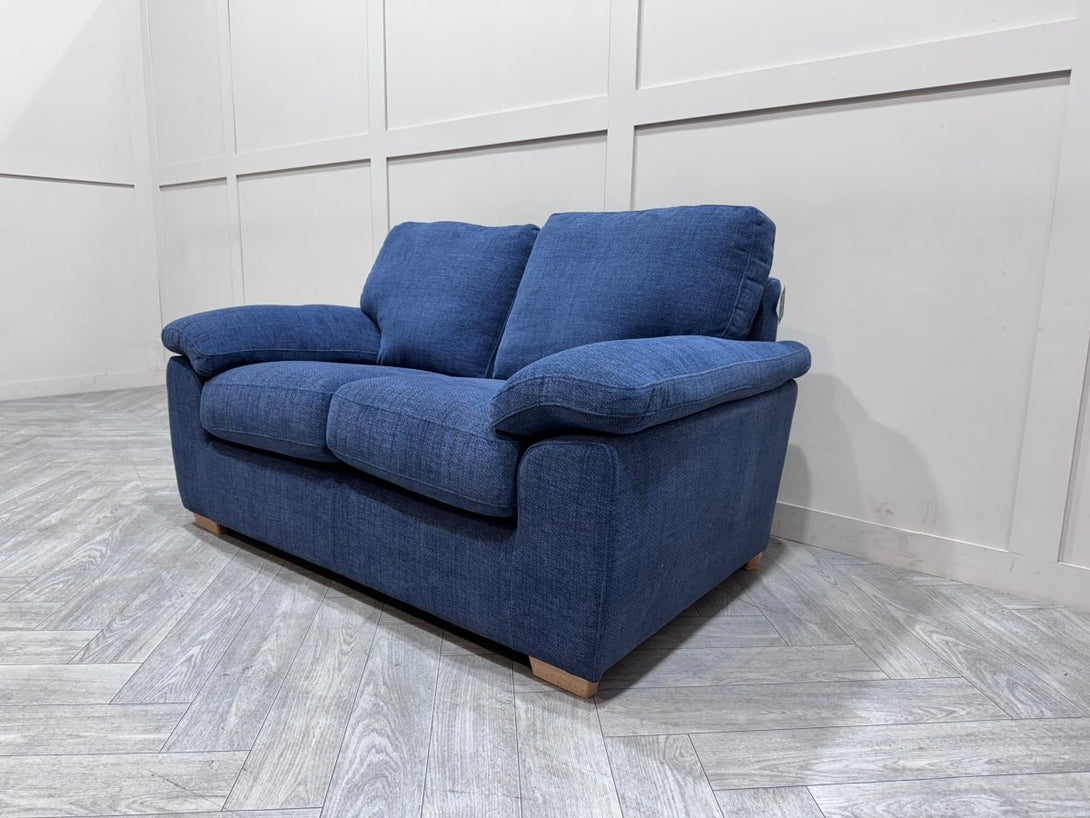 Camden Small 2 Seater Sofa, Chunky Chenille Navy