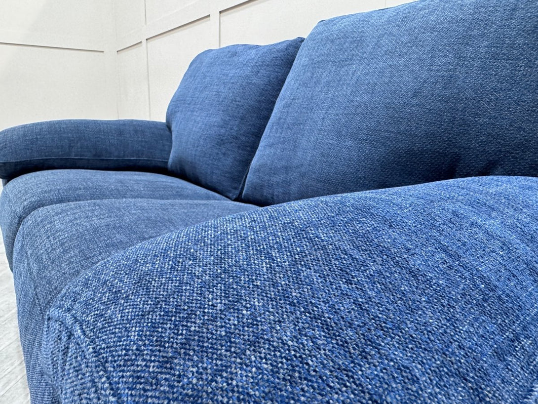 Camden Small 2 Seater Sofa, Chunky Chenille Navy