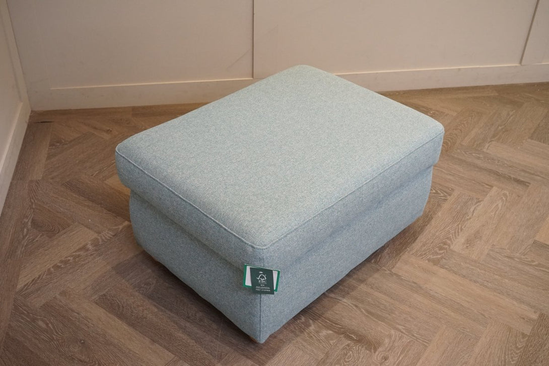 Camden Storage Footstool, Aquaclean Matilda Teal