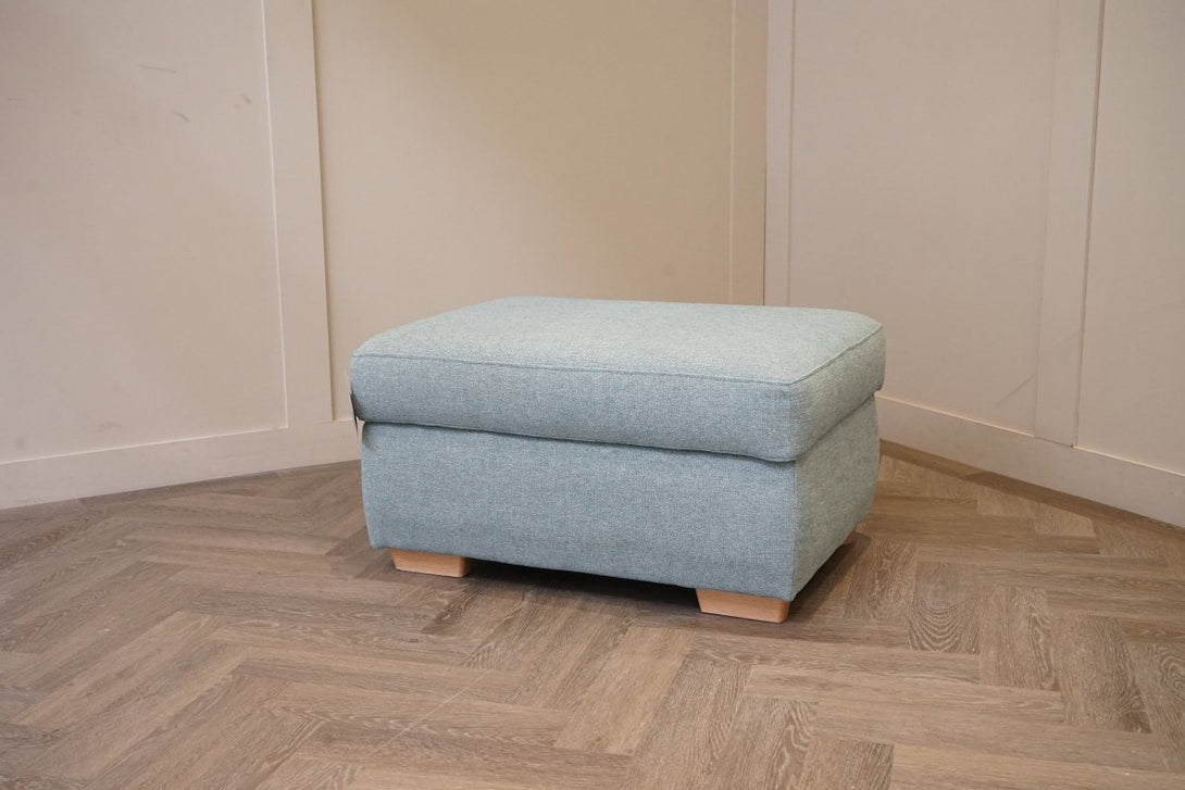 Camden Storage Footstool, Aquaclean Matilda Teal