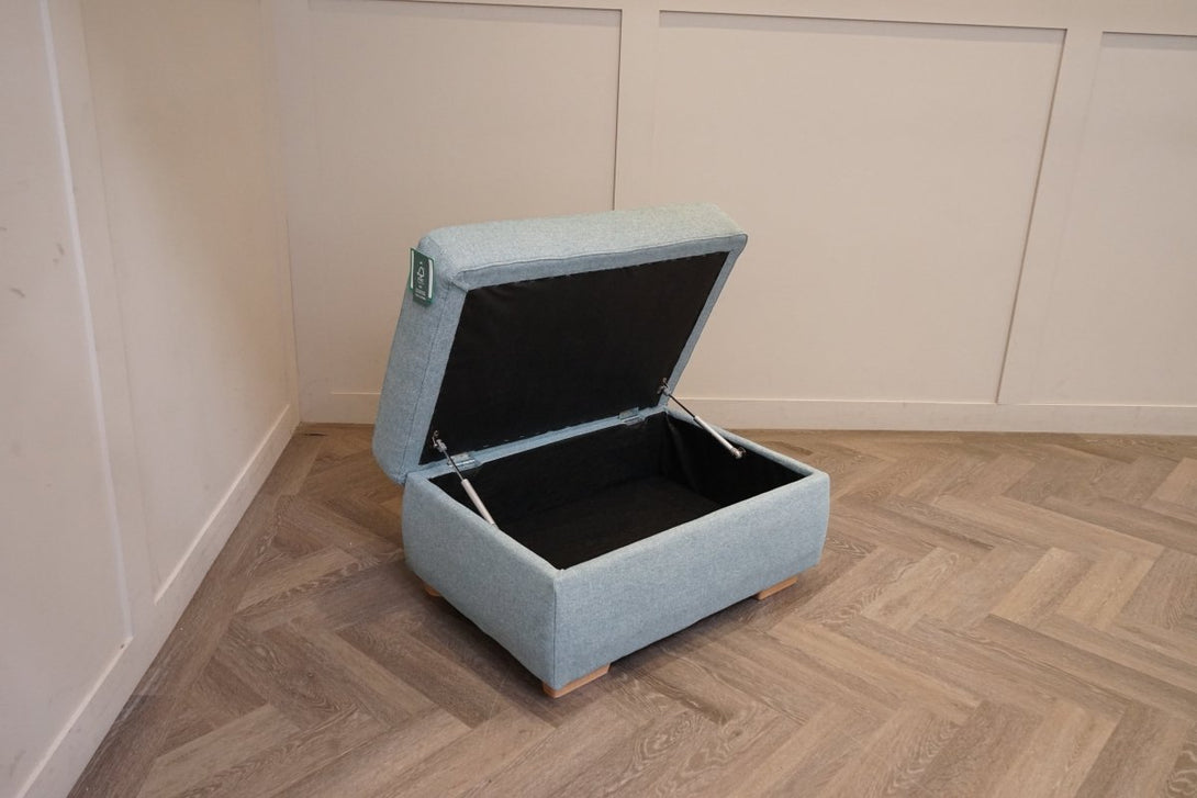 Camden Storage Footstool, Aquaclean Matilda Teal