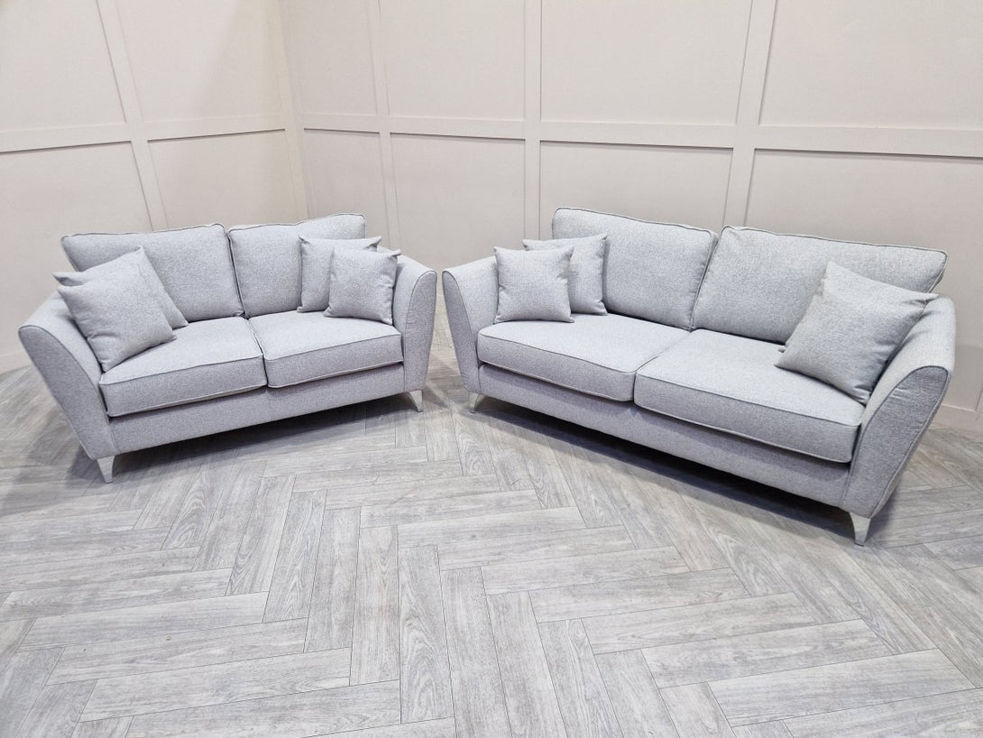 Canterbury 3 + 2 Seater Sofas, Ash Grey