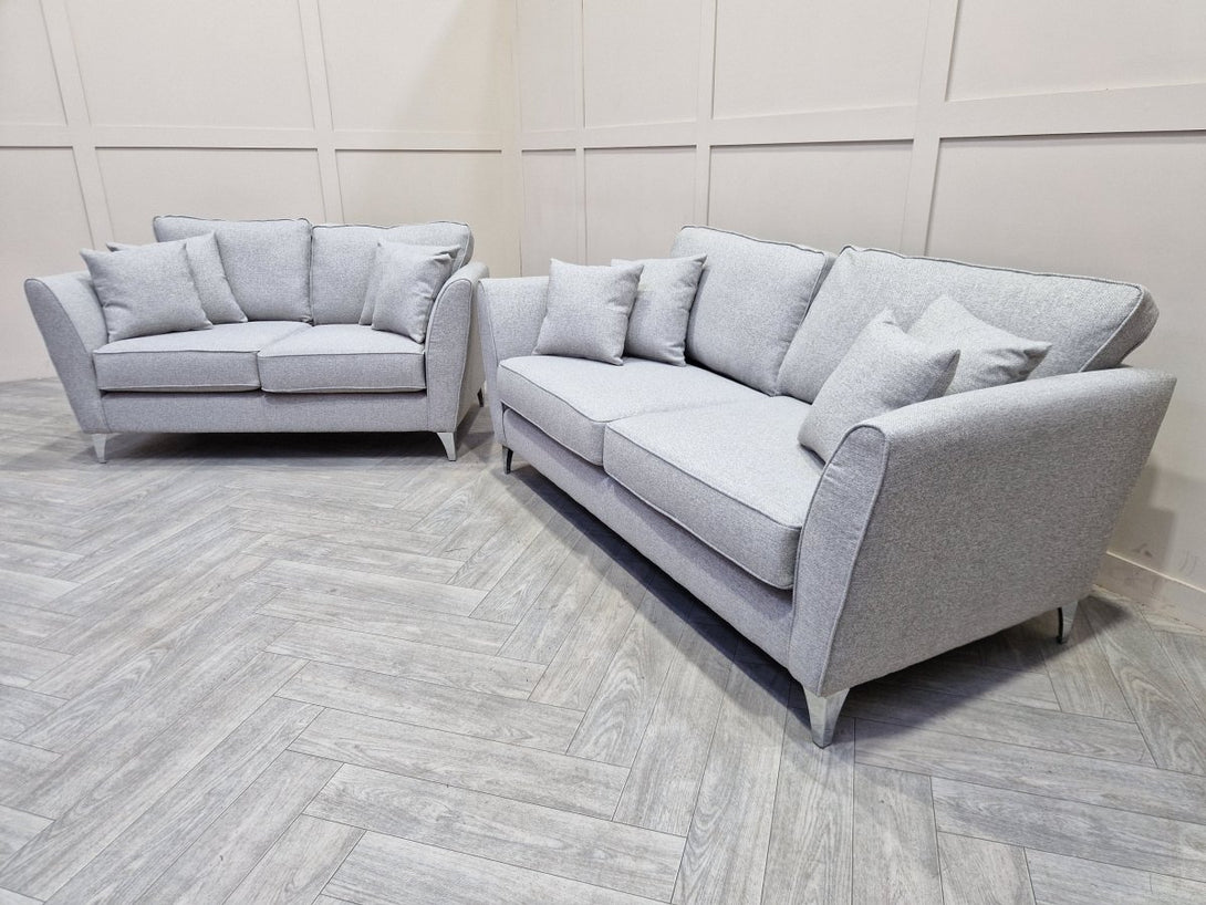 Canterbury 3 + 2 Seater Sofas, Ash Grey